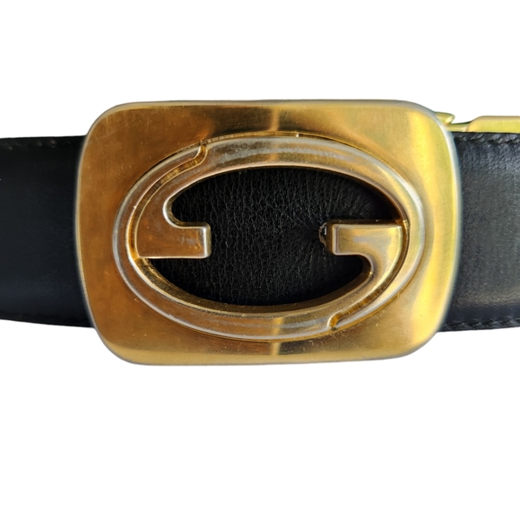 GUCCI Iconic Reversible Black and Brown Belt Size 29 - Picture 1 of 16